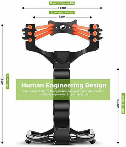 Kepeak Slingshot for Adults, Includes Power Band, Brushed Flashlight, Slingshot Ball for Hunting
