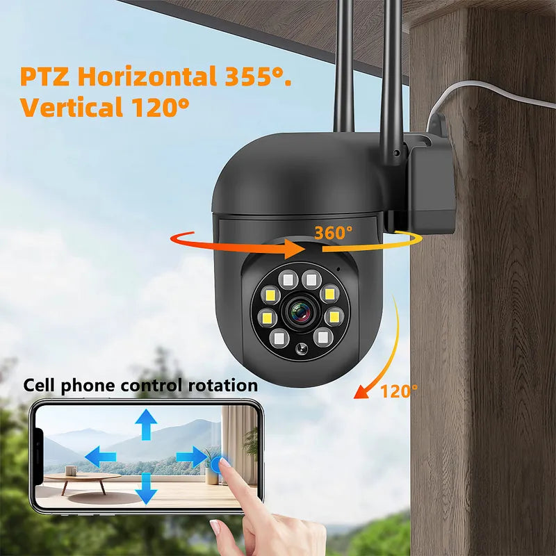 1080P Wireless Outdoor Camera, 5G Dual Band WiFi Security Camera Night Vision