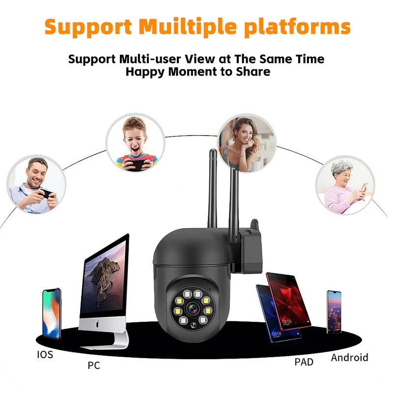 1080P Wireless Outdoor Camera, 5G Dual Band WiFi Security Camera Night Vision