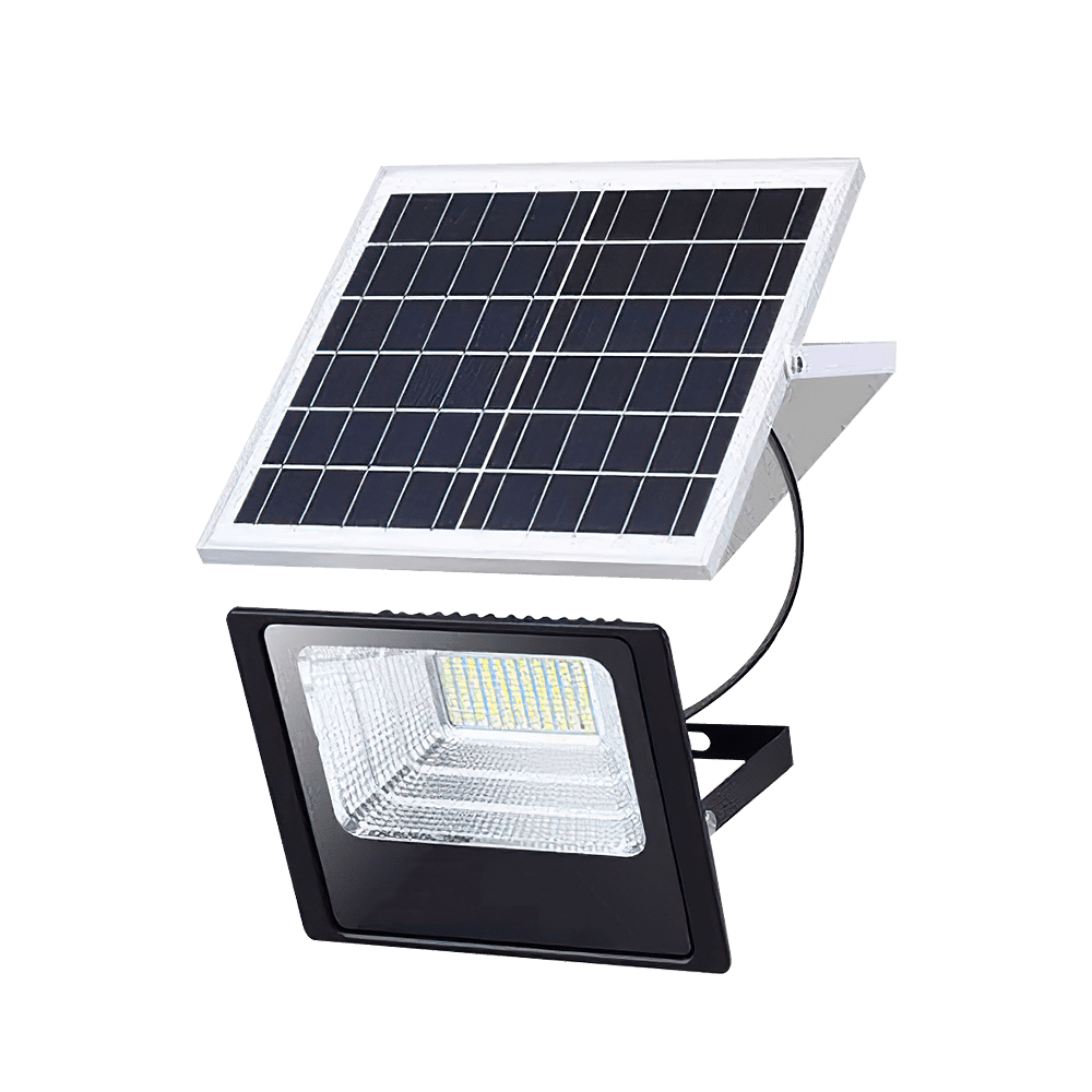 Kepeak 100W LED Solar Flood Lights Outdoor,Solar Security Street Light Waterproof for Fence,Garden,Pool