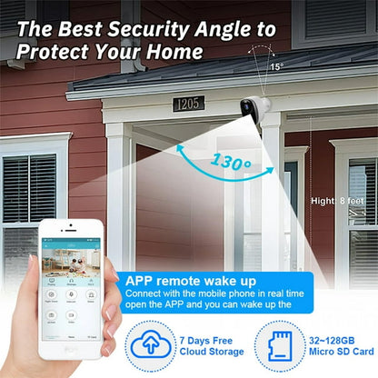 Kepeak Solar Security Cameras Wireless Outdoor, Cameras for Home Security, 1080P Color Night Vision