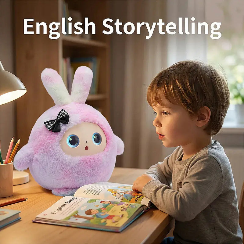 AI Plush Interactive Robot Toy with Multilingual Support, Voice Clone & Emotion Recognition, ChatGPT-Powered Smart Companion, Educational Learning & Parental Control