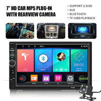 Double Din Car Stereo 7" Touchscreen Bluetooth FM Backup Camera