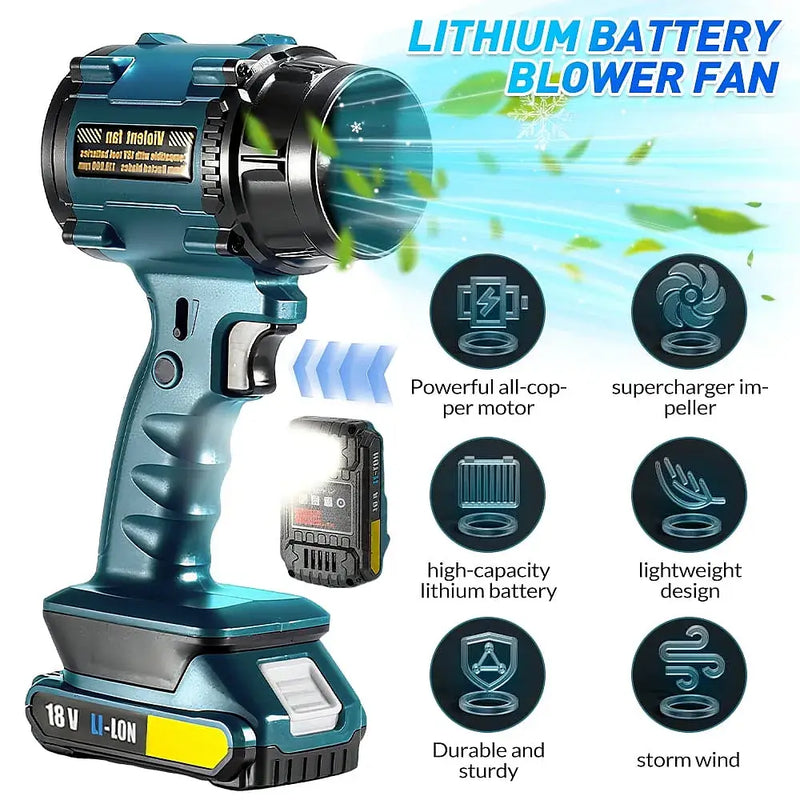 Electric Cordless Leaf Blower – Kepeak Handheld Leaf Blower with 1 Battery and Charger Included for Patio Cleaning, Lawn Care, and Blowing Leaves & Dust