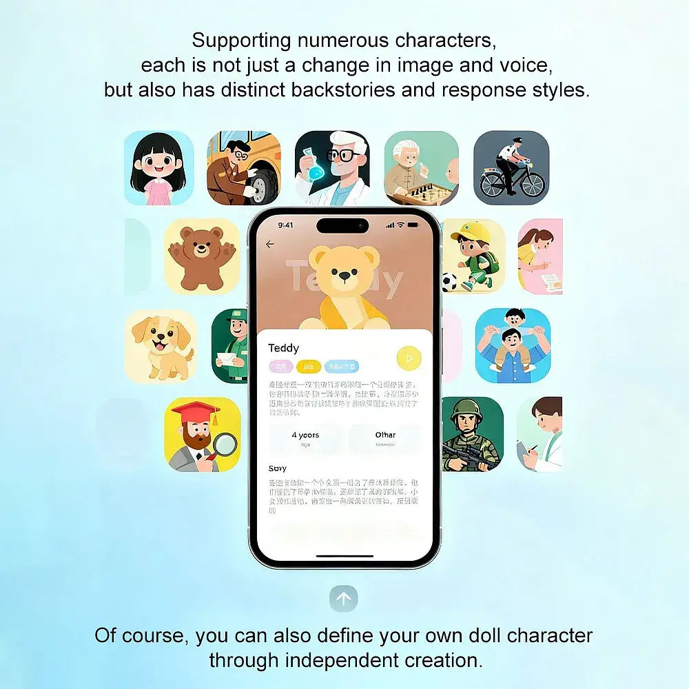 AI Smart Robot with 37 Language Support, Bluetooth Speaker, Voice Control, LED Light Show, Rechargeable Interactive Educational Companion for Kids & Home