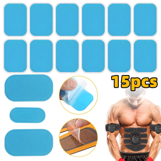 15 Pcs Hydrogel Patch Gym Supplies Portable Abs Stimulator