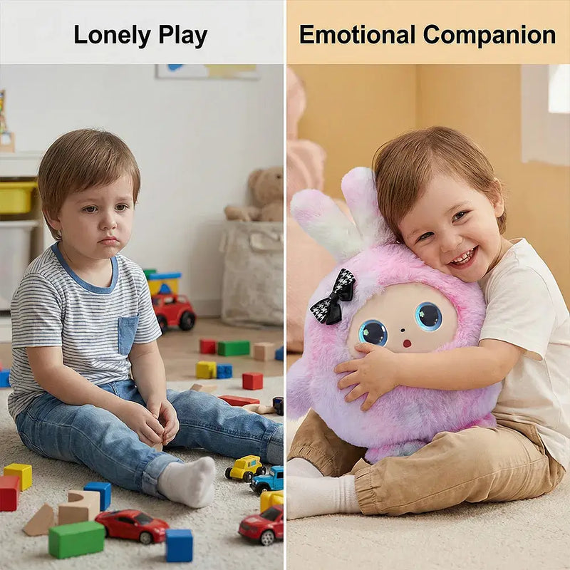 AI Plush Interactive Robot Toy with Multilingual Support, Voice Clone & Emotion Recognition, ChatGPT-Powered Smart Companion, Educational Learning & Parental Control