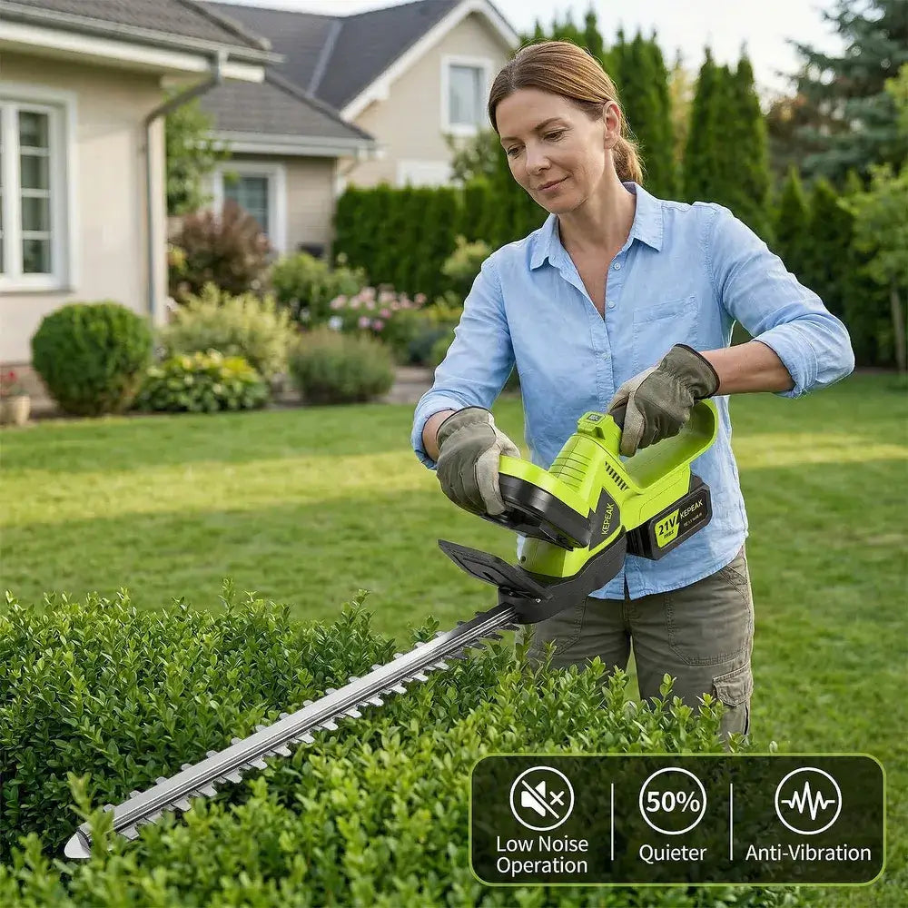 KEPEAK 21V 3-in-1 Cordless Hedge Trimmer | Grass & Shrub Shears