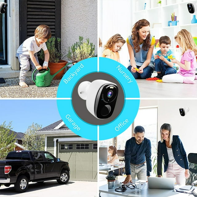 Kepeak Solar Security Cameras Wireless Outdoor, Cameras for Home Security, 1080P Color Night Vision