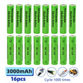 16Pcs 1.5V AA Rechargeable Batteries Lithium Li-ion Battery