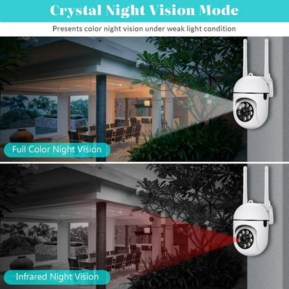 Security Camera Wireless WiFi, Home Surveillance Cameras Outdoor 360° View, 2-Way Audio Night Vision