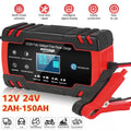 AC DC 12V/8A 24V/4A Automatic Car Battery Charger, Trickle Battery Charger, Power Battery Maintainer for Car, Automotive, Vehicle, Motorcycle