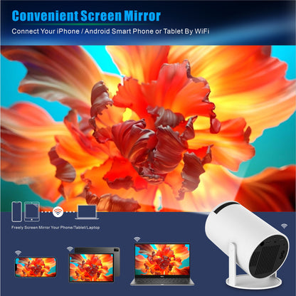 Mini Projector, Projector with WiFi and Bluetooth Portable Full HD Support, Auto Keystone Correction Wall Movie Rotatable Projector for Bedroom Outdoor Phone/HDMI/USB/Laptop