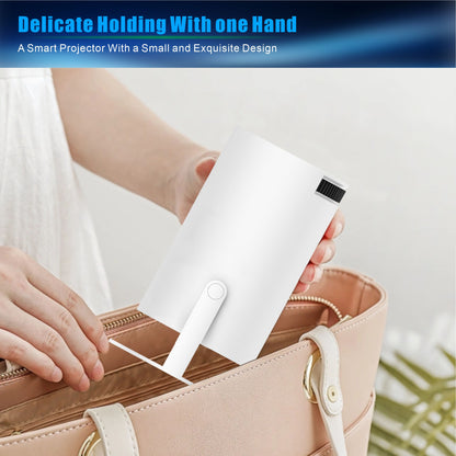 Mini Projector, Projector with WiFi and Bluetooth Portable Full HD Support, Auto Keystone Correction Wall Movie Rotatable Projector for Bedroom Outdoor Phone/HDMI/USB/Laptop