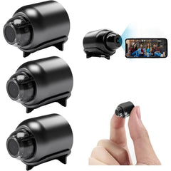 Kepeak Mini WiFi Camera, 1080P HD Camera with Night Vision Motion Detection 160° Wide Angle, 3Pcs