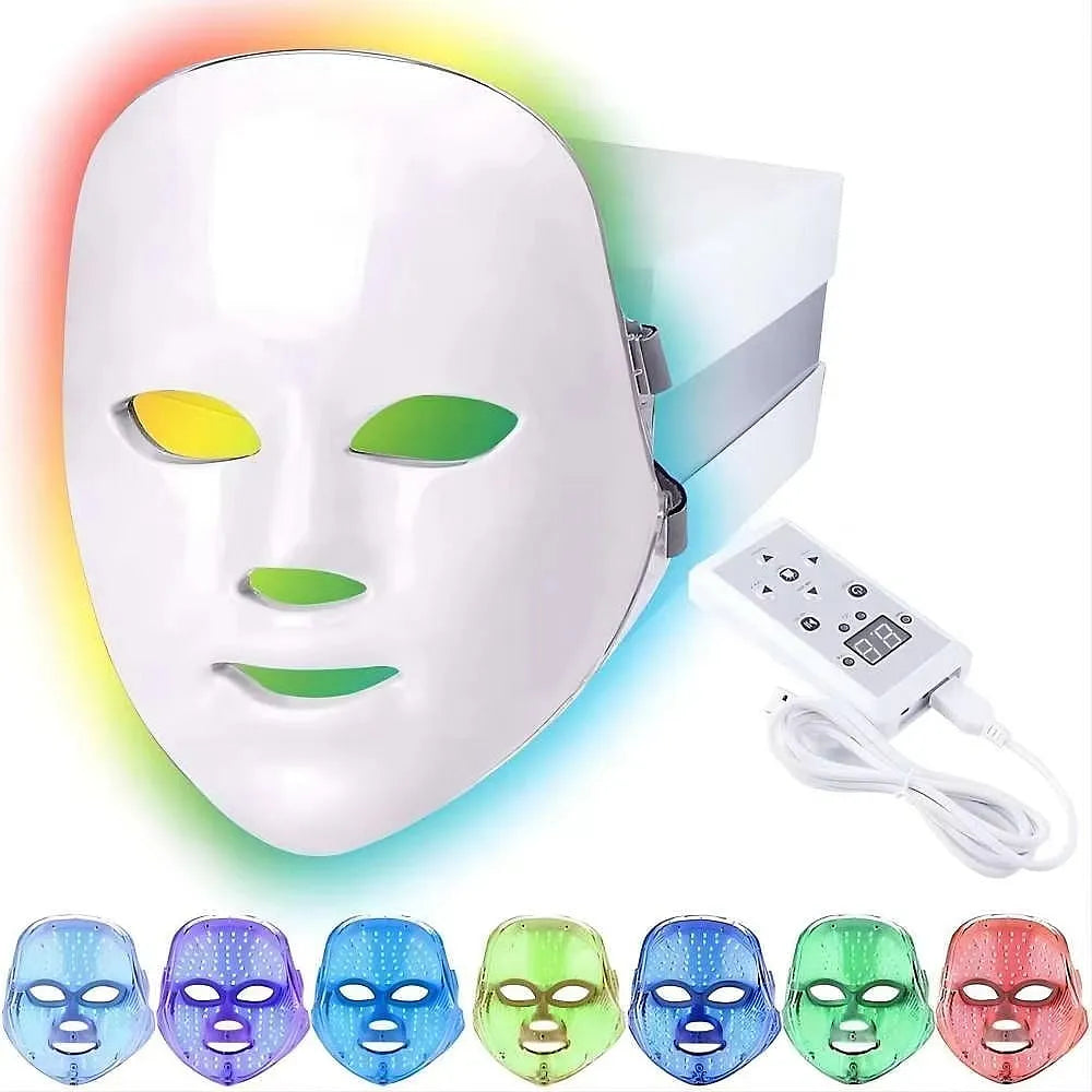 Kepeak 7 Colors LED Red Light Therapy Face Mask Skin Care at Home