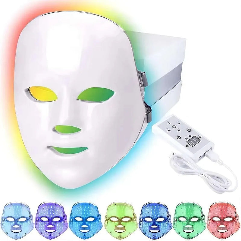 Kepeak 7 Colors LED Red Light Therapy Face Mask Skin Care at Home