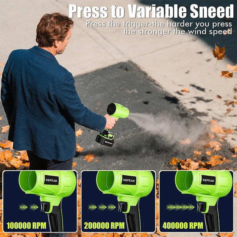 Cordless Handheld Leaf Blower 180000 RPM - KEPEAK