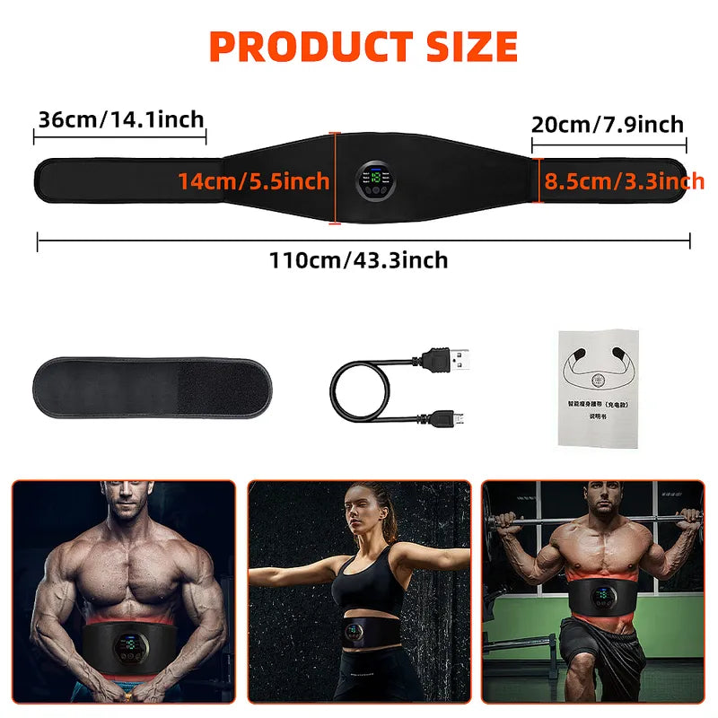 Feoflen EMS ABS Stimulator Belt, Smart Toner for Home, Office