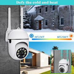 Security Camera Wireless WiFi, Home Surveillance Cameras Outdoor 360° View, 2-Way Audio Night Vision