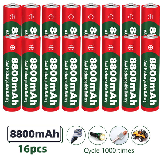 KEPEAK AAA Batteries - 16 Pack - Alkaline Triple A Battery - Ultra Long-Lasting,1.5V 8800mAH Batteries