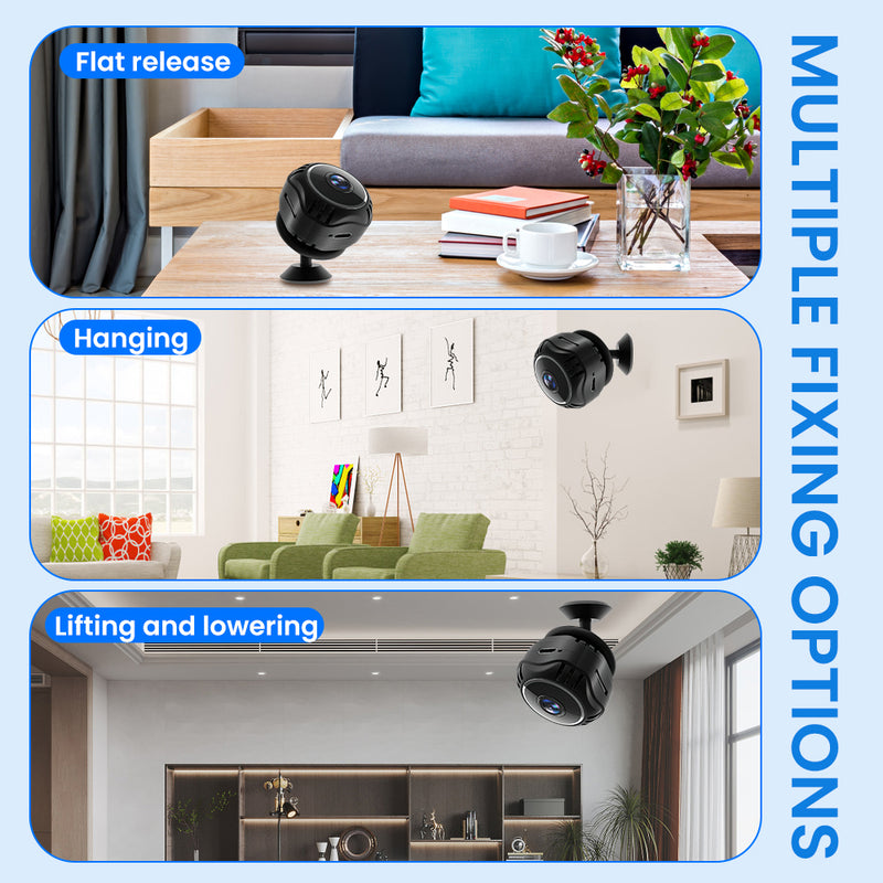 Kepeak 1080P Indoor Security Camera, Night Vision, Cloud & SD Card Storage, Wireless Wi-Fi Cam