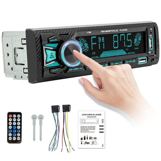 Car Stereo System,Kepeak Bluetooth Car Stereo with USB/AUX Inputs, Hands-Free Calling, No CD DVD Player, AM/FM Radio Receiver