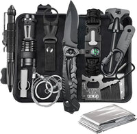 KEPEAK Gifts for Men Dad Husband Him, Survival Kits, Survival Gear and Equipment for Camping, Emergency, Hiking, Outdoor, Wilderness and Disaster Preparedness