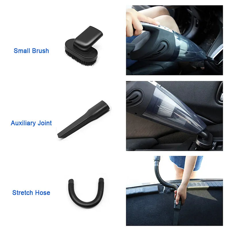 Upgraded 120W Wet & Dry Handheld Car Vacuum Cleaner