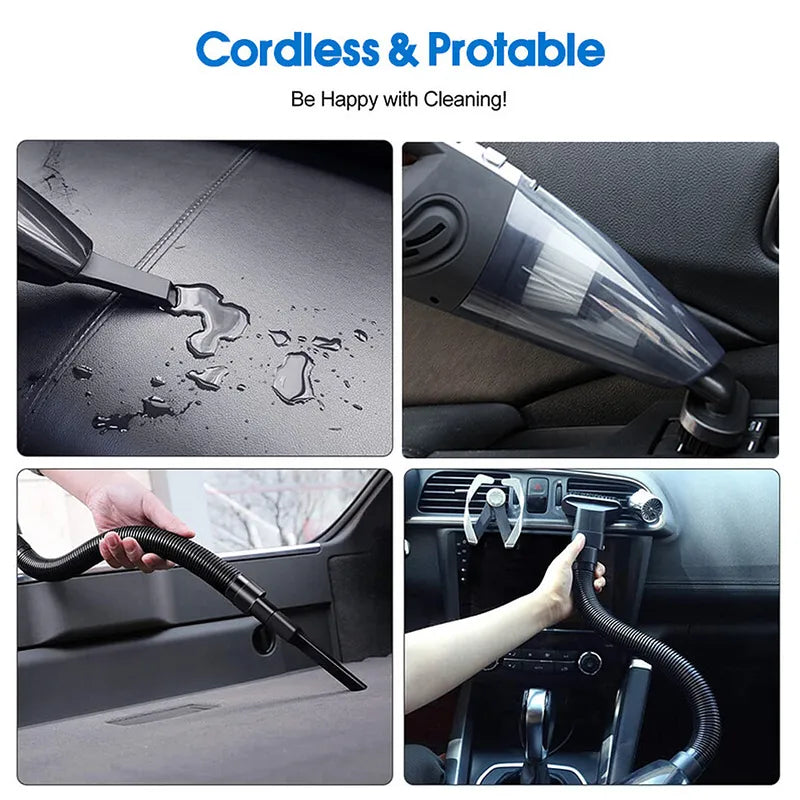 Upgraded 120W Wet & Dry Handheld Car Vacuum Cleaner