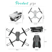 Feoflen Drones with Dual Camera for Adults, 4K Camera Drones for Adults, Wifi Fpv Quadcopter for Adults, Aerial Drones with Carrying Bag for Adults, Obstacle Avoidance, One-key to Return, APP Control