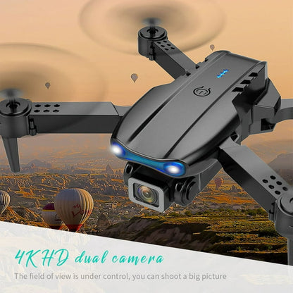 Feoflen Drones with Dual Camera for Adults, 4K Camera Drones for Adults, Wifi Fpv Quadcopter for Adults, Aerial Drones with Carrying Bag for Adults, Obstacle Avoidance, One-key to Return, APP Control