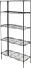 5-Shelf Adjustable, Heavy Duty Storage Shelving Unit (350 lbs loading capacity per shelf), Steel Organizer Wire Rack,Black