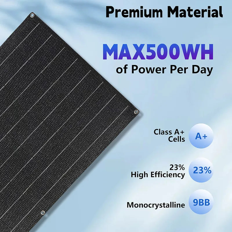 KEPEAK 100W 12V Flexible Mono Solar Panel for RV Marine Van