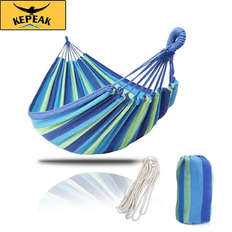 Kepeak Cotton Soft And Comfortable 475lbs Ultralight Canvas Camping Hammock