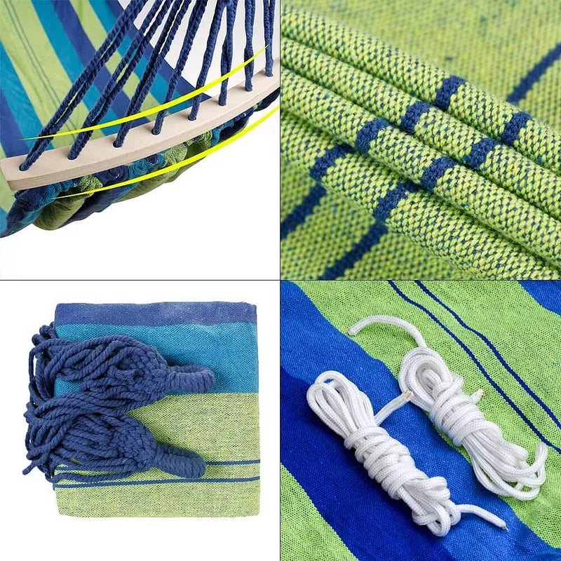 Kepeak Cotton Soft And Comfortable 475lbs Ultralight Canvas Camping Hammock