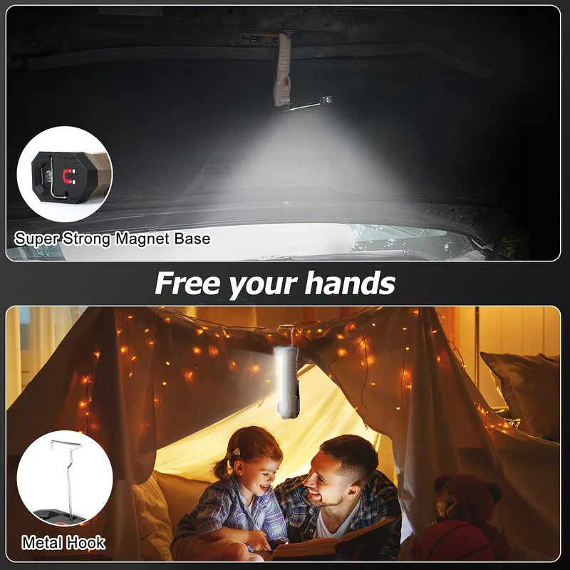 4 Pack Kepeak USB-C Rechargeable LED Work Light Magnetic Rotatable 5 Modes