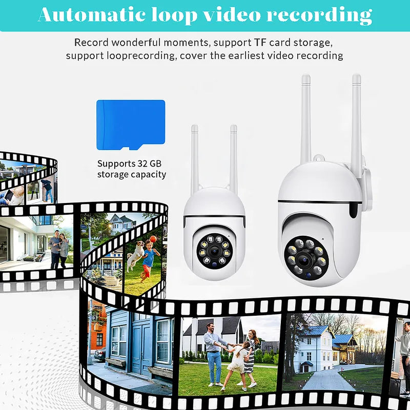 Feoflen 1080P Outdoor Security Camera 5G WiFi Night Vision