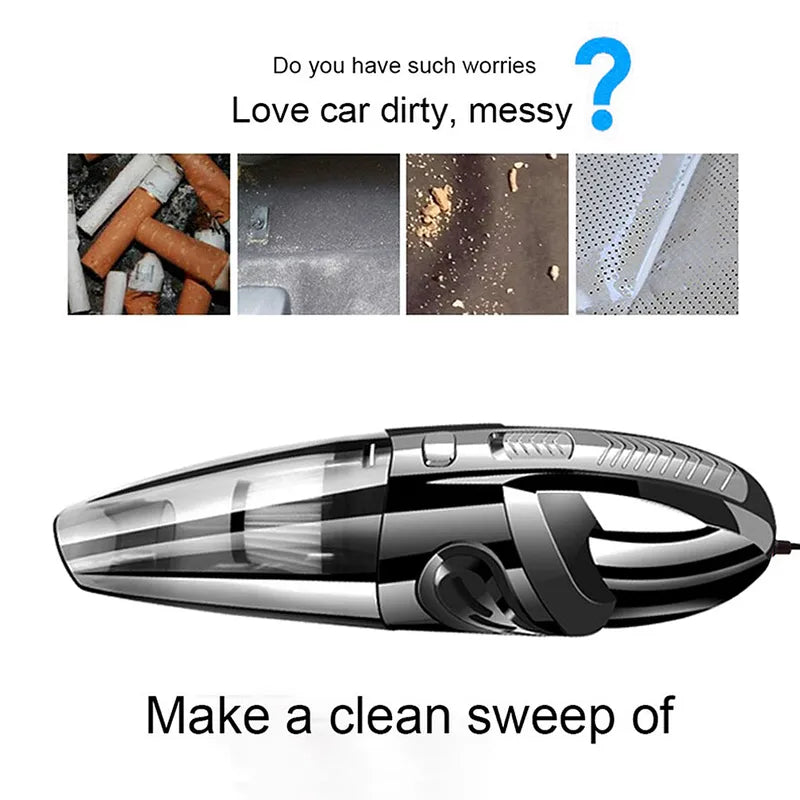 Upgraded 120W Wet & Dry Handheld Car Vacuum Cleaner