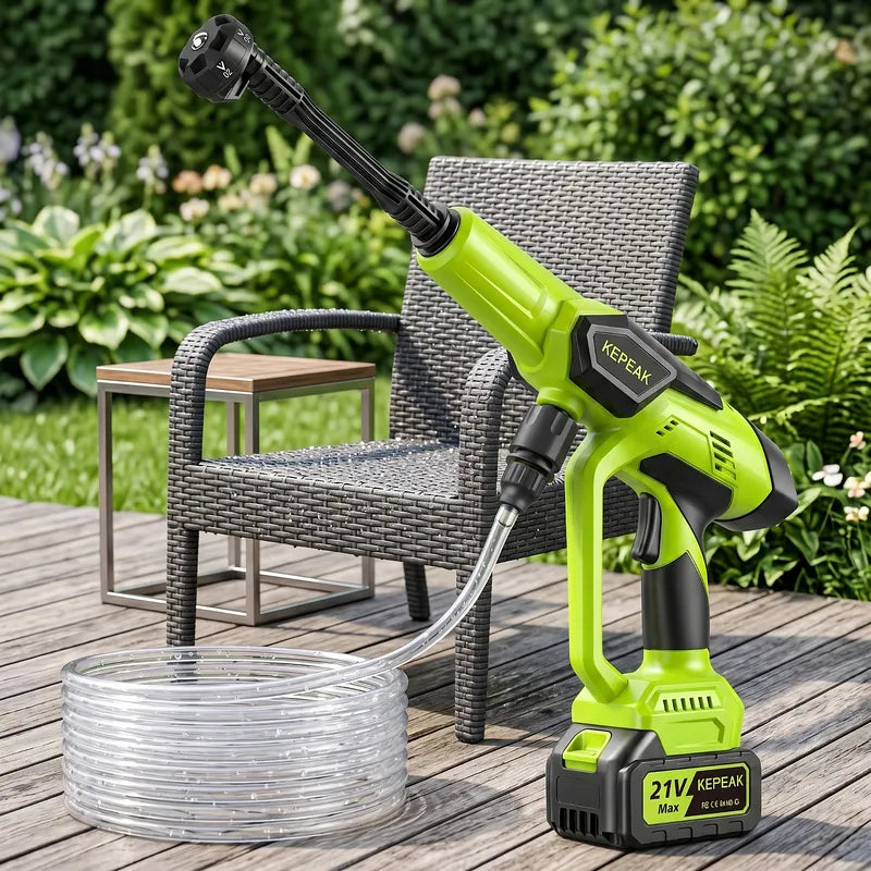 Cordless Portable Pressure Washer 1450 PSI - KEPEAK
