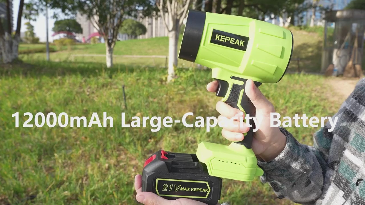 Cordless Handheld Leaf Blower 180000 RPM - KEPEAK