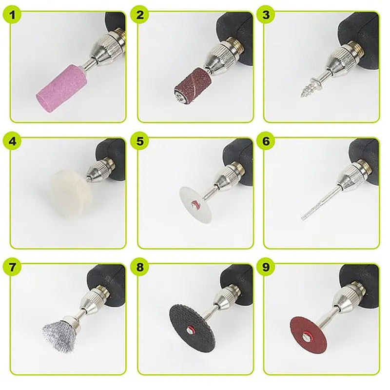 Kepeak Cordless Mini Rotary Tool 5-Speed 2.4V for Sanding Polishing DIY