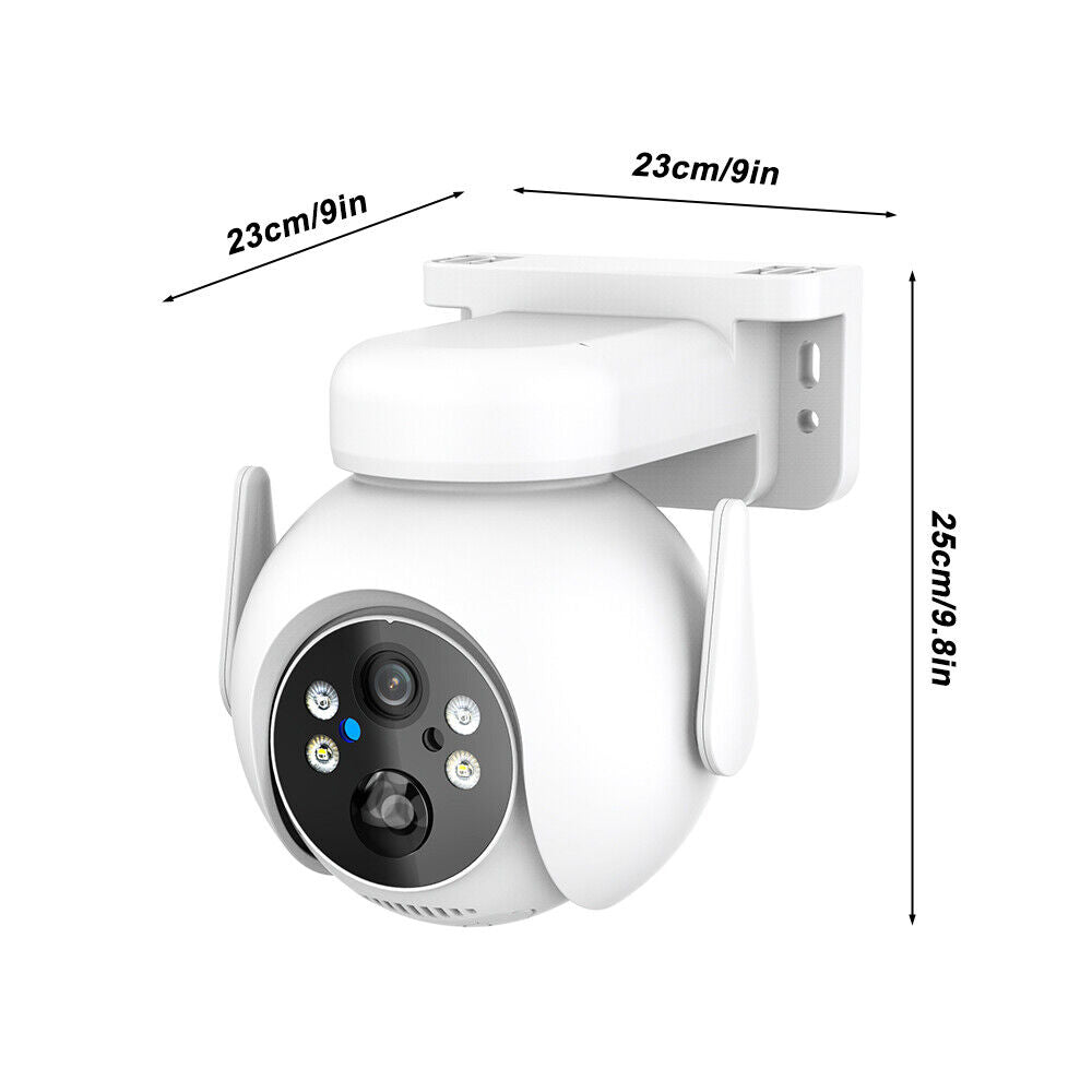 Powerful 1080P HD Wifi Solar Security Camera Full Color Night Vision IP66, ICSee