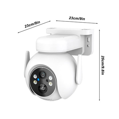 Powerful 1080P HD Wifi Solar Security Camera Full Color Night Vision IP66, ICSee