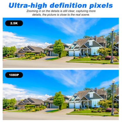 Powerful 1080P HD Wifi Solar Security Camera Full Color Night Vision IP66, ICSee