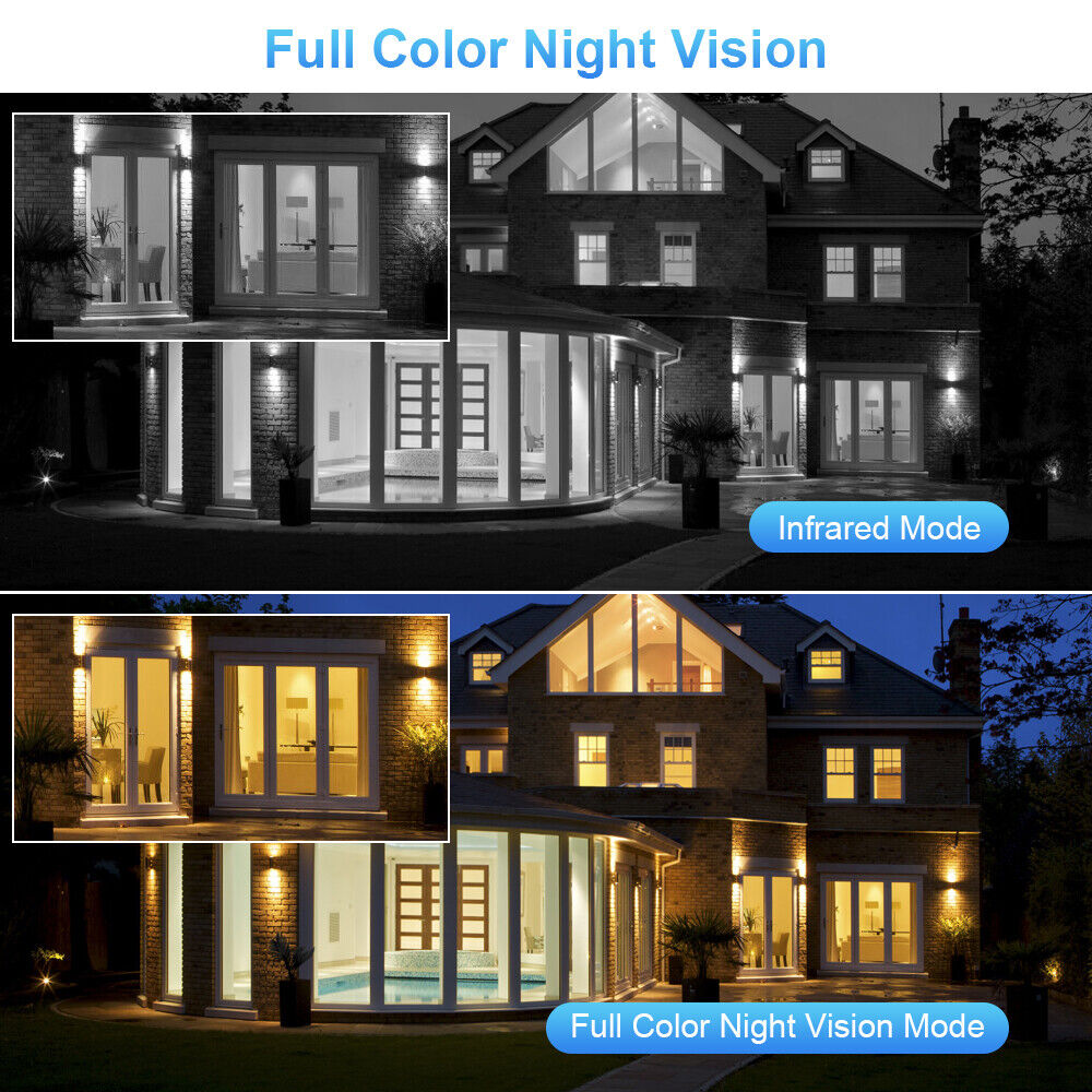 Dual Lens HD 1080P WiFi IP Camera Wireless Outdoor CCTV PTZ Home Security IR Cam