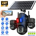 6MP Solar 3 Lens WiFi6 Security Camera PTZ 2 Way Audio Alarm Cam