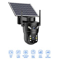 6MP Solar WiFi Security Camera Dual Lens PTZ IP66 Night Vision