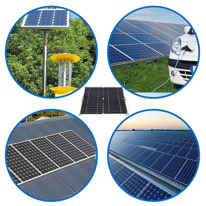 400W 12V Solar Panel Kit 100A Charge Controller for Caravan Boat