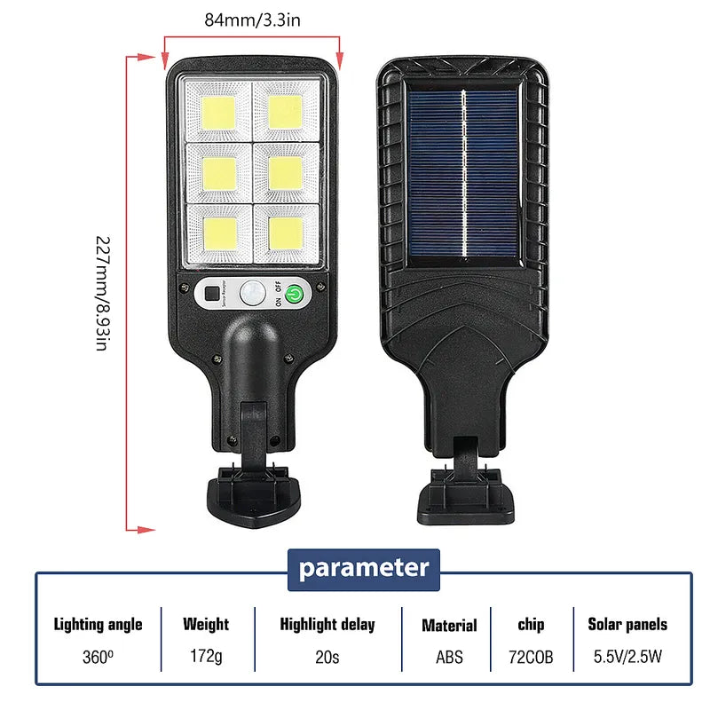 Kepeak 600W Motion Sensor LED Solar Wall Light